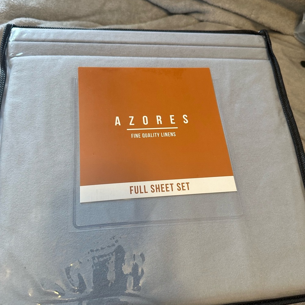 Fine Quality Linens Full Sheet Set - Gray